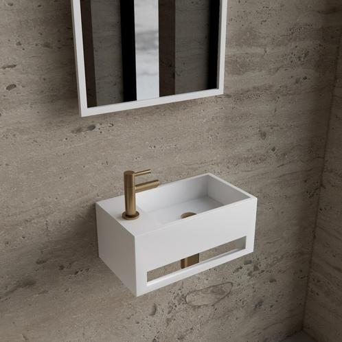 Fonteinset BWS Solid Surface Met Handdoekhouder Links Mat, Doe-het-zelf en Verbouw, Sanitair, Overige typen, Nieuw, Ophalen of Verzenden