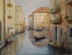 Giuseppe Luongo (1948) - Canale di Venezia, Antiek en Kunst, Kunst | Schilderijen | Klassiek