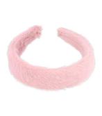 Haarband Diadeem Fluffy Imitatie Bont Roze, Verzenden, Nieuw