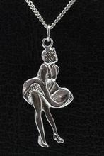 Zilveren Marilyn Monroe ketting hanger, Sieraden, Tassen en Uiterlijk, Verzenden, Nieuw