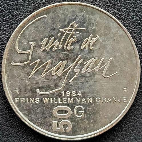 Nederlandse zilveren 50 Gulden 1984, Postzegels en Munten, Munten | Nederland, Losse munt, 50 gulden, Koningin Beatrix, Zilver