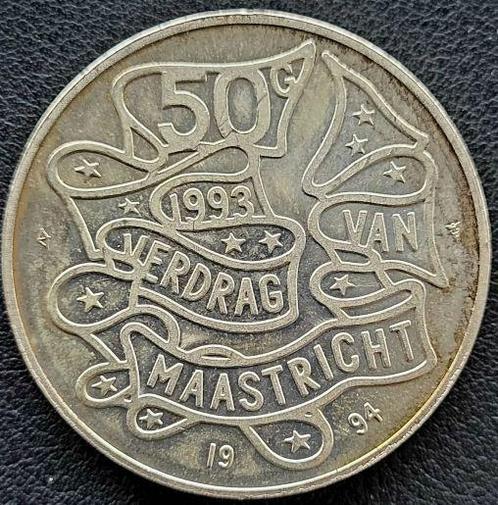 Nederlandse zilveren 50 Gulden 1994, Postzegels en Munten, Munten | Nederland, Losse munt, 50 gulden, Koningin Beatrix, Zilver