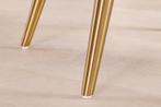 Retro Stoel MIA CASA beige corduroy champagne goud, Ophalen of Verzenden, Nieuw