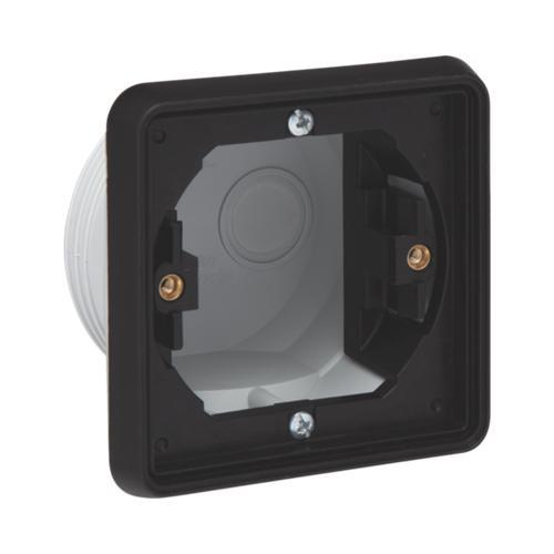 Niko New Hydro inbouwkader enkel zwart IP55, Doe-het-zelf en Verbouw, Elektra en Kabels, Nieuw, Ophalen of Verzenden