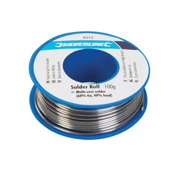 Silverline Soldeertin - 60/40 tin/lood - 100 gram - Rol beschikbaar voor biedingen