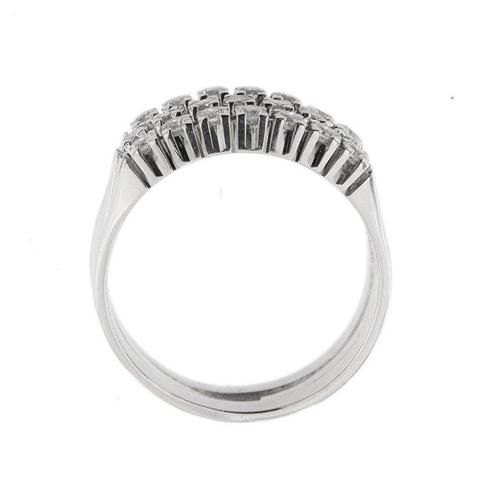 Eeuwigheidsring - 18 karaat Witgoud Diamant (Natuurlijk), Sieraden, Tassen en Uiterlijk, Antieke sieraden
