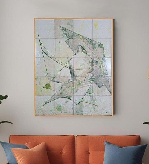 Tegel - Abstract volumetrisch - Andre Trafic - 2022 - Uniek, Antiek en Kunst, Kunst | Designobjecten