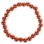 Kinderarmbandje - Rozegoudkleurige Pareltjes - 6mm - Elastis, Ophalen of Verzenden, Nieuw