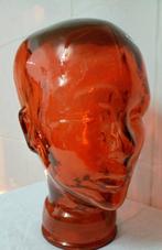 Mannequin - Orange head -  Etalagepop hoofd - Glas