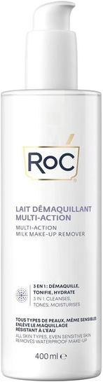 ROC MULTI ACTION MILK MAKE-UP REMOVER POMP 400 ML, Verzenden, Nieuw