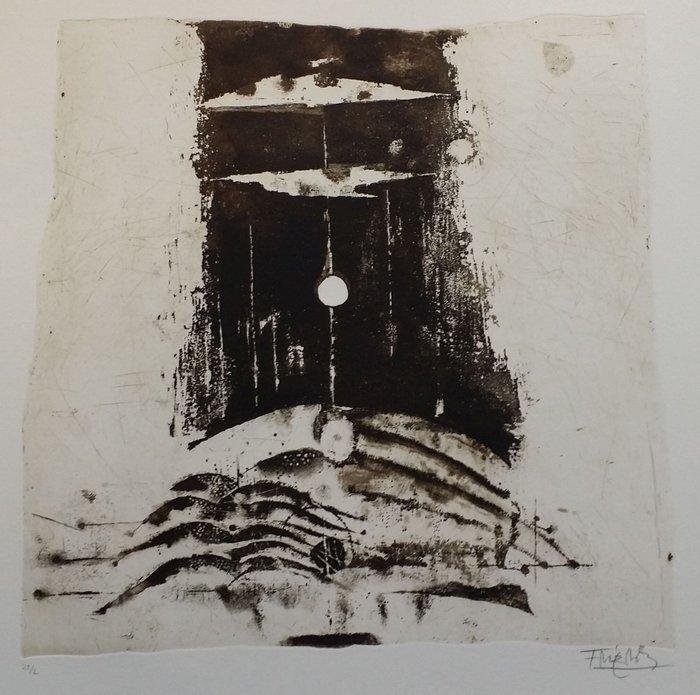 Johnny Friedlaender (1912-1992) - Paysage - etching signed, Antiek en Kunst, Antiek | Overige Antiek