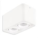 Ledisons GU10-opbouwarmatuur Lombardo wit dubbel, Nieuw