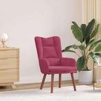 vidaXL Ontspanningsstoel Wijnrood 63 x 67 x 94 cm Fluweel, Huis en Inrichting, Fauteuils, Verzenden, Nieuw