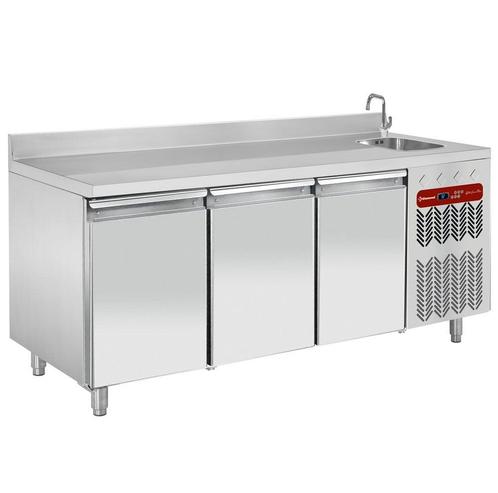 Koelwerkbank | Energiezuinig | Spoelbak | 405L | 3 Deuren, Zakelijke goederen, Horeca | Keukenapparatuur, Nieuw in verpakking