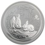 Lunar II - Year of the Rabbit - 10 oz 2011 (12.563 oplage), Verzenden, Losse munt, Zilver