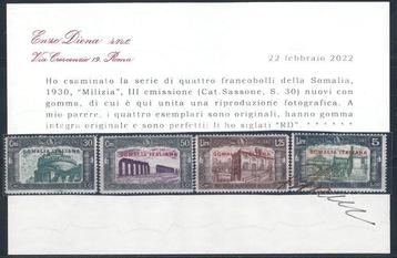 Italiaans Somalië - Milizia III, serie cpl. n. 140/3. beschikbaar voor biedingen