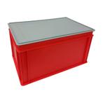 Stapelbak 600x400x320mm, Rood, PP, gesloten, nieuw, Zakelijke goederen, Horeca | Overige, Ophalen of Verzenden