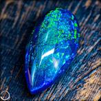 AAA++ Intense Blauw Zwart Opal Cabochon 17,5 karaat- 3.5 g, Verzamelen, Mineralen en Fossielen
