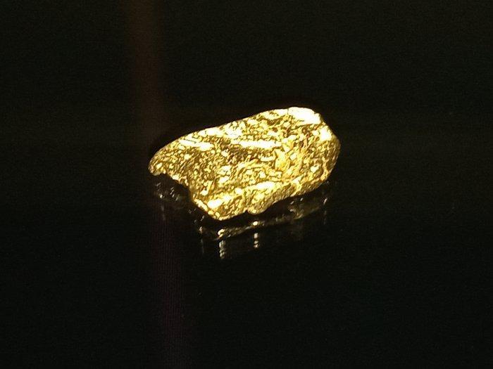 Stralende Gouden Nugget - Yukon Goud nugget- 0.29 g - (1), Verzamelen, Mineralen en Fossielen