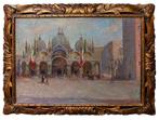 Italiaanse school (XIX) - Veduta di Piazza San Marco, Antiek en Kunst, Kunst | Schilderijen | Klassiek