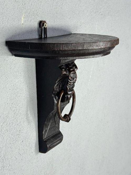 Wandtafel - Hout - console met leeuwen kop, Antiek en Kunst, Antiek | Overige Antiek