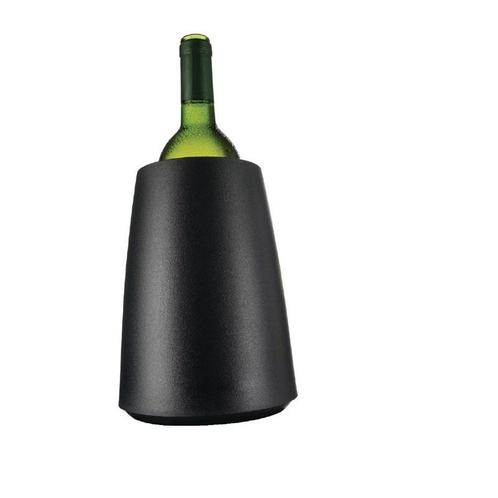 Ice wijnkoeler RVS zwart |  20,8(h) x 15,5(Ø)cm Vacu-vin, Zakelijke goederen, Horeca | Keukenapparatuur, Nieuw in verpakking, Verzenden
