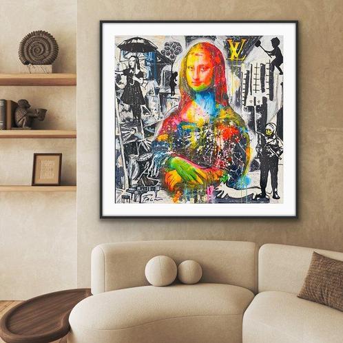 Joaquim Falcó - Mona Lisa Contemplating Picassos Meninas, Antiek en Kunst, Kunst | Schilderijen | Modern