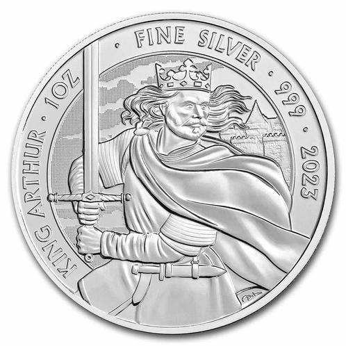 Myths and Legends  #4. King Arthur 1 oz 2023, Postzegels en Munten, Munten | Europa | Niet-Euromunten, Losse munt, Zilver, Verzenden