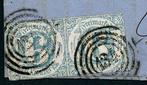 Thurn und Taxis 1862 - 12 Kr Frankatuur (paar van 6 Kr) op, Gestempeld