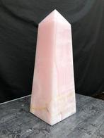 Museum Grade roze calciet toren - Hoogte: 39 cm - Breedte: