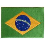 Strijkapplicatie 8x6cm vlag Brazilië NIEUW, Nieuw, Ophalen of Verzenden