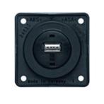 Berker Contactdoos 1x USB Lader 12V Inbouw Zwart Mat, Nieuw