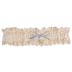 Grote maat Kousenband Ivoorkleurig Broderie - blauw strikje, Kleding | Dames, Ophalen of Verzenden, Nieuw