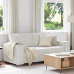vidaXL Loveseat Bank 140 cm met kussen Wit Kunstleer, Huis en Inrichting, Verzenden, Nieuw, Stof