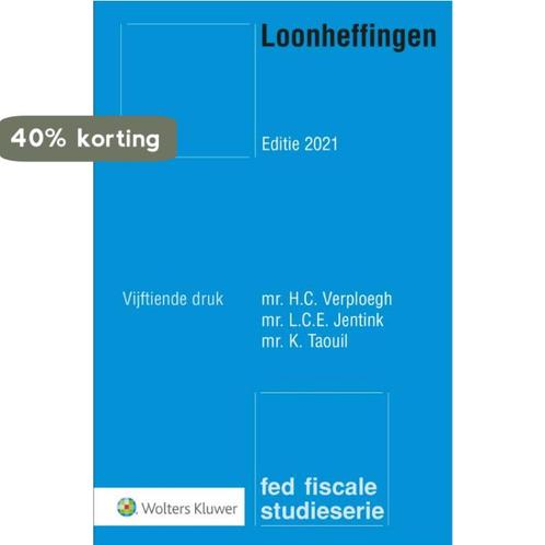 Loonheffingen 9789013159233 H.C. Verploegh, Boeken, Wetenschap, Zo goed als nieuw, Verzenden