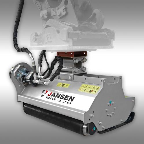 Graafmachine, minigraver Jansen BM-120, klepelmaaier, Zakelijke goederen, Machines en Bouw | Tuin, Park en Bosbouw, Maaier, Verzenden