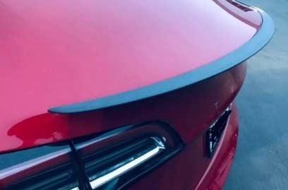 Tesla Model 3 achterklep spoiler mat grijs carbon, Auto diversen, Tuning en Styling, Verzenden