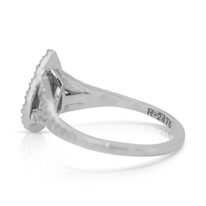 Ring - 14 karaat Witgoud - 1.15ct. tw. Diamant (Natuurlijk), Sieraden, Tassen en Uiterlijk, Ringen
