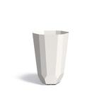 Aluminium bloempot Facet Ø65x100cm - Met bodem, Rond, Nieuw, Metaal, 60 tot 100 cm