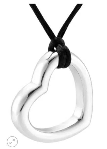 Ashanger, assieraad, asbedeltje Love hart zilver, Sieraden, Tassen en Uiterlijk, Kettinghangers, Zilver, Nieuw, Hart, Overige materialen