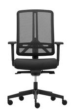 Rim FLEXi – NEN 1335 bureaustoel – Zwart – Refurbished, Huis en Inrichting, Zwart, Ophalen of Verzenden, Zo goed als nieuw, Bureaustoel