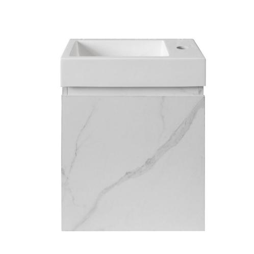 Fonteinkast BWS Sona Met Verticaal Reliëf Soft-close Wit, Doe-het-zelf en Verbouw, Sanitair, Bad, Nieuw, Ophalen of Verzenden