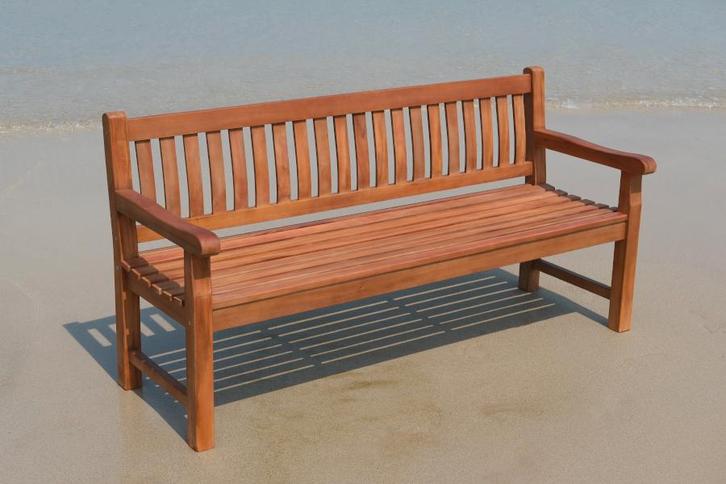 Rockwood® Tuinbank Massief Luxe Hardhout/Parkbank Mahonie, Tuin en Terras, Tuinsets en Loungesets, Nieuw, Hout, Ophalen of Verzenden