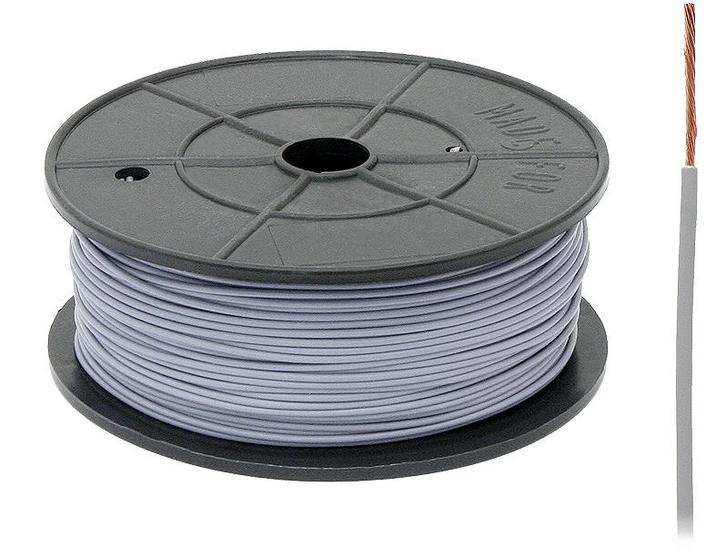 FLRY -B kabel - 1x 0,75mm - Grijs - Per meter, Doe-het-zelf en Verbouw, Elektra en Kabels, Kabel of Snoer, Nieuw, Ophalen of Verzenden