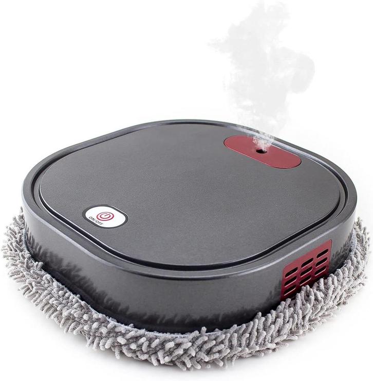 Robot Dweil - Robot met dweilfunctie - Zwart - 1500 Mah, Huis en Inrichting, Woonaccessoires | Overige, Zo goed als nieuw, Verzenden