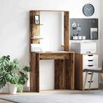vidaXL Bureau met plank Oud hout 78.5 x 37 x 154.5 cm, Huis en Inrichting, Bureaus, Verzenden, Nieuw