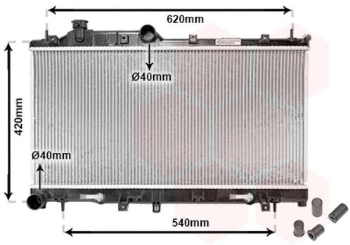 RADIATOR VOOR SUBARU FORESTER 2009-2013 45111AG000, Auto-onderdelen, Airco en Verwarming, Nieuw, Ophalen of Verzenden