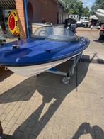 Speedboot met stuur en gashendel vaarbewijs vrij, Watersport en Boten, Gebruikt, Minder dan 70 pk, 3 tot 6 meter, Buitenboordmotor