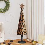 vidaXL Kerstboom met standaard Bruin 120 cm Massief teakhout, Diversen, Kerst, Verzenden, Nieuw