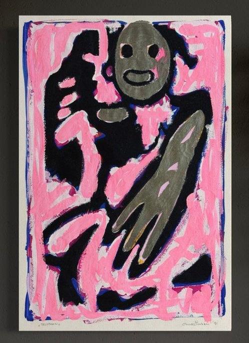 Luc Martinsen (1951) - Composition abstraite colorée, Antiek en Kunst, Kunst | Schilderijen | Modern